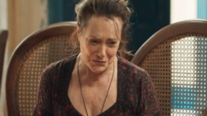 Candinho com lágrimas nos olhos ao lembrar de Filomena na novela da Globo"
