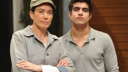 Griselda (Lilia Cabral) com uniforme de Pereirão em Fina Estampa