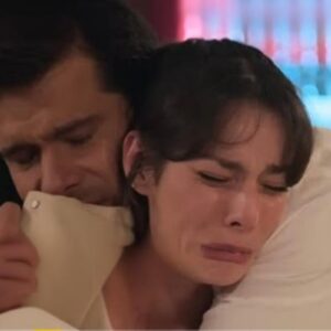 Valéria e Artur emocionados durante conversa no hotel