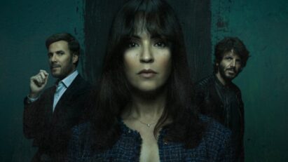 Verónica Sánchez como Ángela em cena tensa da minissérie espanhola de suspense psicológico.