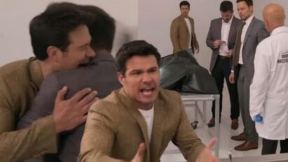 Artur em lágrimas se recusa a acreditar na morte do pai.