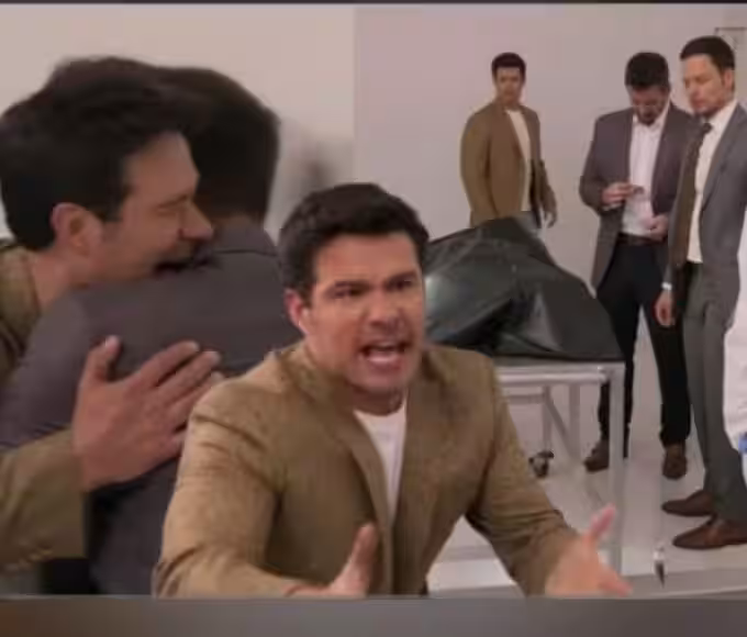 Artur em lágrimas se recusa a acreditar na morte do pai.