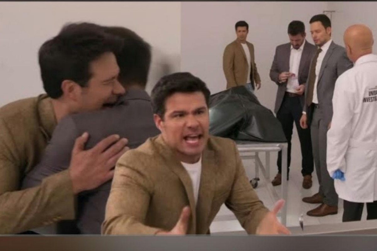 Artur em lágrimas se recusa a acreditar na morte do pai.