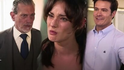 Valéria rasga cheque milionário enquanto confronta a mãe, em cena do episódio 21 de As Filhas da Senhora Garcia.