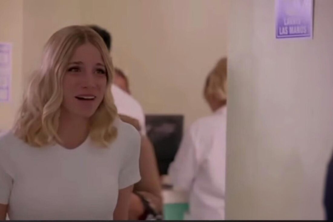 Cena de Camila e Juan no hospital em As Filhas da Senhora Garcia