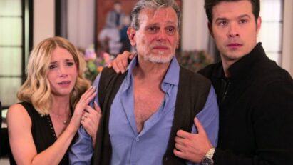 Luís Portilla ressurgindo diante da família em As Filhas da Senhora Garcia