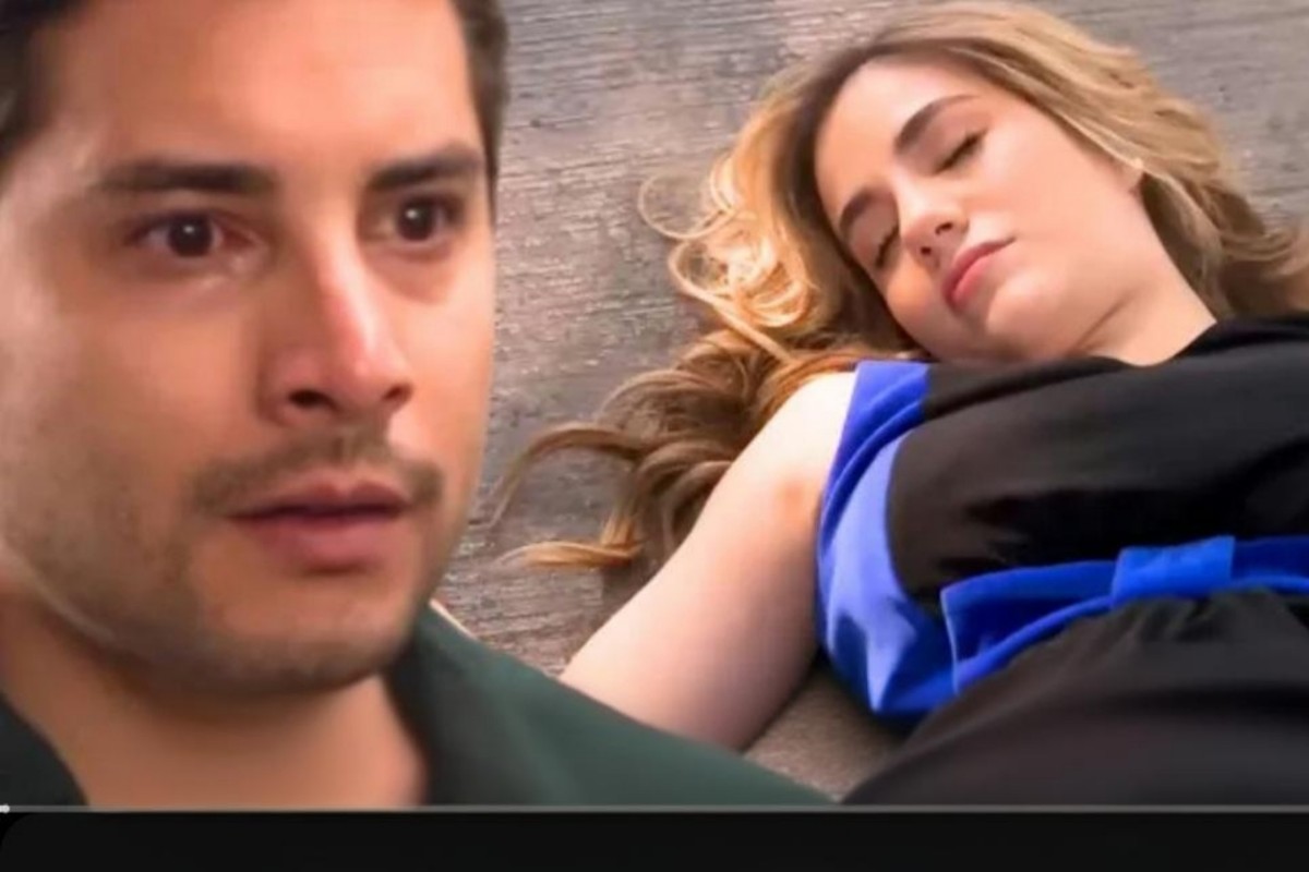 Mar caída no chão após agressão de Rosa em As Filhas da Senhora Garcia