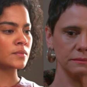 Celina e Maria de Fátima discutindo em cena de Vale Tudo