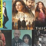 Montagem com pôsteres de novelas turcas