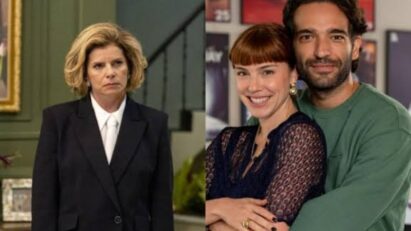 Afonso encara Odete Roitman após revelar gravidez de gêmeos com Solange em Vale Tudo