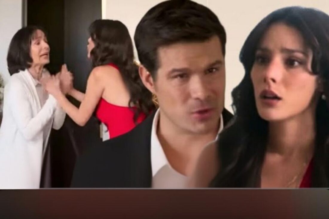 Cena de Artur confrontando Valéria após escutar segredo”