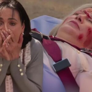 Rosa empurra Graziela na frente de um ônibus durante discussão intensa em "As Filhas da Senhora Garcia"