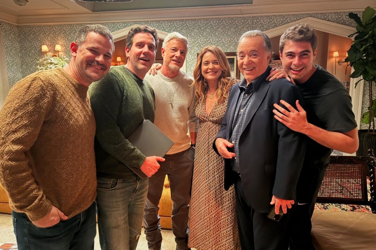 Tony Ramos e Cláudia Abreu nos bastidores de Dona de Mim