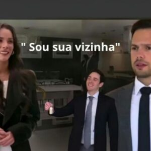 Valéria recebendo a chave de seu novo apartamento em “As Filhas da Senhora Garcia”