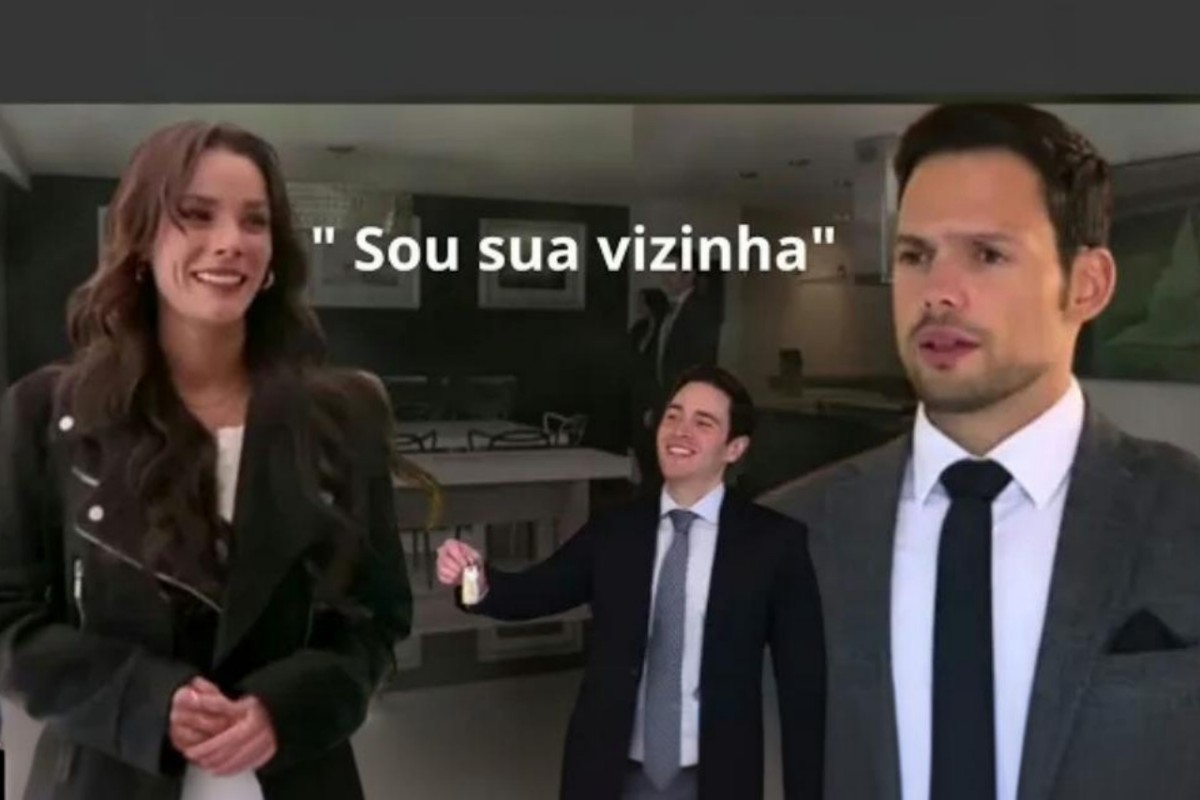 Valéria recebendo a chave de seu novo apartamento em “As Filhas da Senhora Garcia”