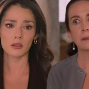 Valéria chora ao descobrir segredo do passado de Ofélia na novela As Filhas da Senhora Garcia