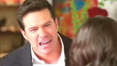 Artur desolado após flagrar a traição em As Filhas da Senhora Garcia