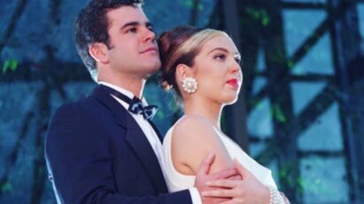 Eduardo Capetillo e Thalía em cena romântica de Marimar.