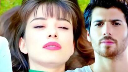 Nazli e Ferit trocam olhares de cumplicidade em Dolunay na Globoplay.