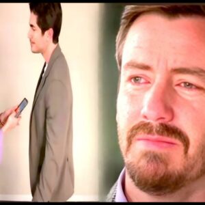 Leonardo em choque ao descobrir a traição de Paula em As Filhas da Senhora Garcia.