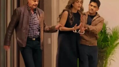 Mar sendo levada pela polícia em As Filhas da Senhora Garcia