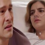 Mar (Ela Velden) em cena dramática de acidente em As Filhas da Senhora Garcia