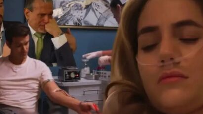 Cena emocionante no hospital em As Filhas da Senhora Garcia