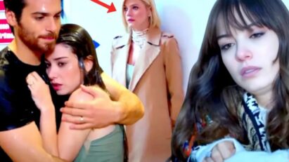 Nazli vestida de noiva presa em freezer no episódio de Dolunay