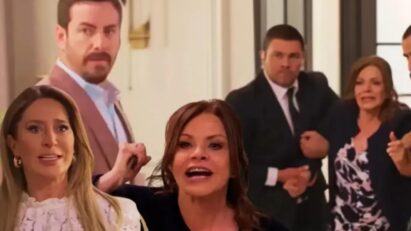 “Ofelia invade a mansão armada com uma faca em cena tensa”