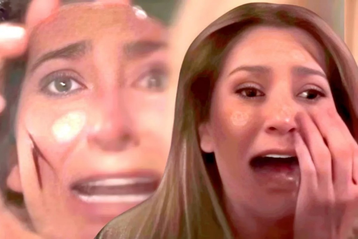 Paula sendo desmascarada em As Filhas da Senhora Garcia