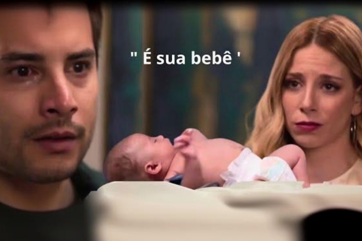 Ruan desesperado ao descobrir que bebê de Mar é seu em As Filhas da Senhora Garcia
