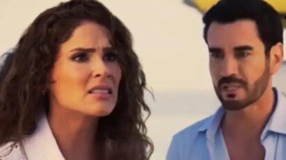 Estrella e Fabián discutem após grave acusação contra Ulises na novela A.mar do SBT