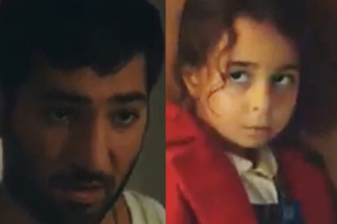 Melek assustada em cena dramática da novela “Mãe”, da Record TV