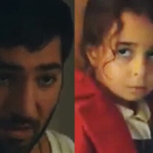 Melek assustada em cena dramática da novela “Mãe”, da Record TV