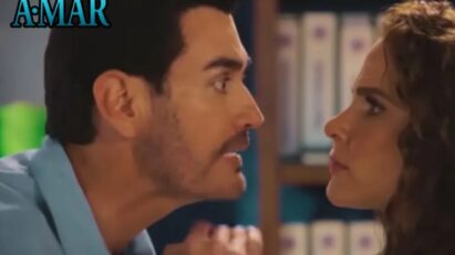 Estrela encara Fabián em uma cena intensa de “A Mar”, na novela do SBT