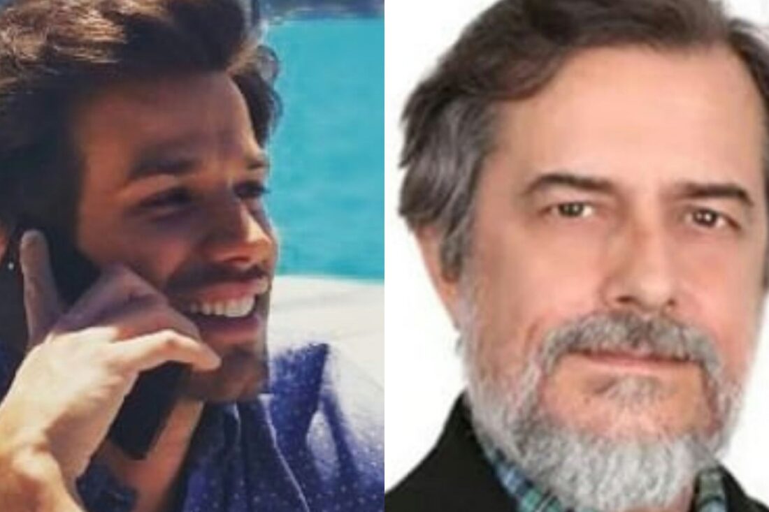 Foto de Umur Yigit Vanlı como Sarp em “Mãe” – “Umur Yigit Vanlı interpreta Sarp, galã romântico na novela turca ‘Mãe’.” 2. Foto de Şükrü Türen como Arif – “Şükrü Türen dá vida a Arif, vizinho prestativo na trama ‘Mãe’.”