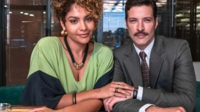 Lena (Bárbara Reis) e Herculano (Leandro Lima) em cena tensa de “Três Graças”.