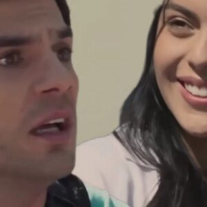 Valentim e Perla vivem momentos intensos e apaixonados na novela mexicana Amar, exibida pelo SBT.”