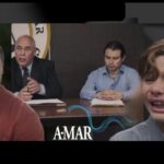 Gabriel emocionado no tribunal após ganhar a guarda de Éder na novela Amar.