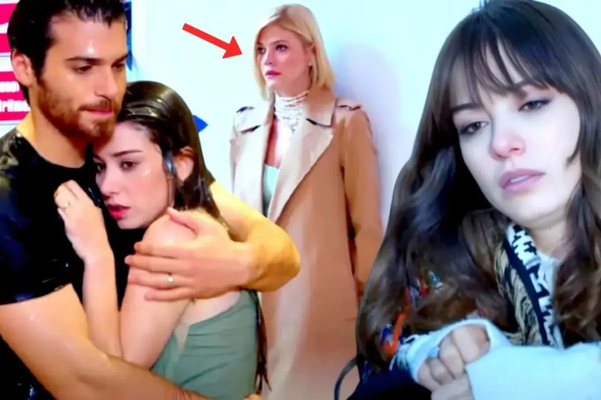 Nazli vestida de noiva presa em freezer no episódio de Dolunay